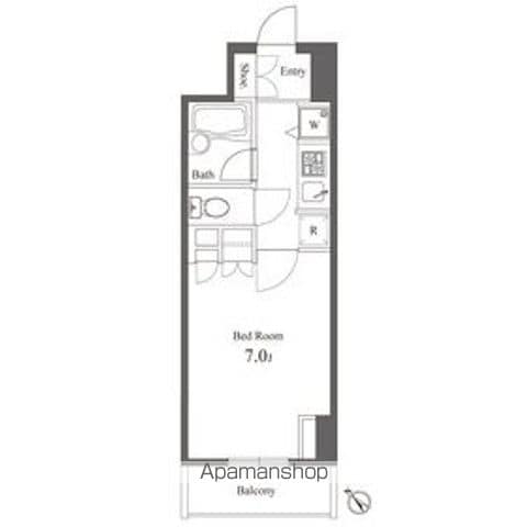 文京区本駒込のマンションの間取り