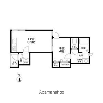 （仮称）目黒区目黒本町６丁目計画[1LDK/31.67m2]の間取図