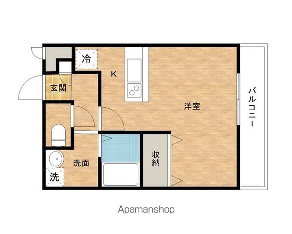 アンプルール 茶谷の間取り写真