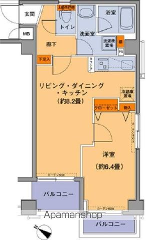 レクシオシティ高円寺の間取り