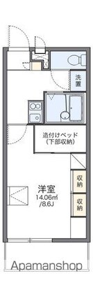 レオパレスドリーム[1K/23.18m2]の間取図