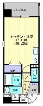 ＦＩＮＥ　ＳＭＡＲＴ錦町[1R/29.24m2]の間取図