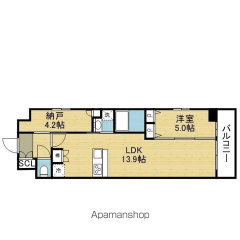 スプランディッド上本町WESTIIの間取り写真