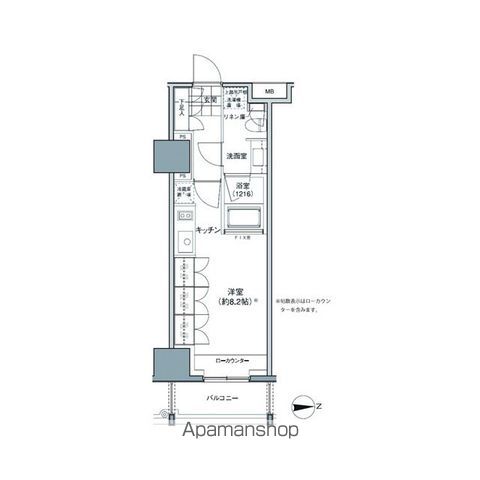 中野区東中野のマンションの間取り