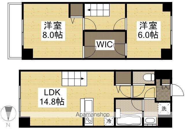 SERENO東古松の間取り写真