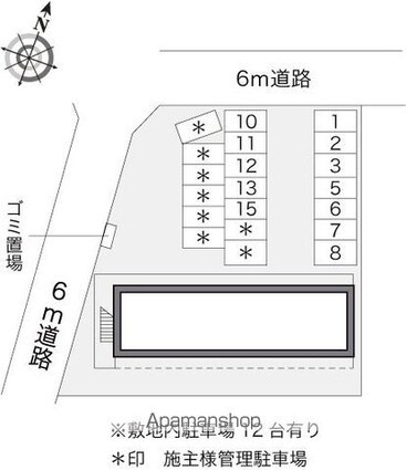 レオパレス杉本[1K/33.12m2]の配置図