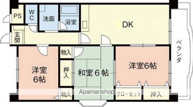 セピアコートⅠ[3DK/65m2]の間取図