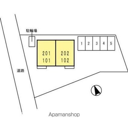 ピースタウン川東[1LDK/52.39m2]の配置図