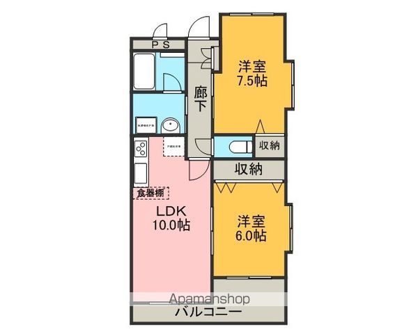 レアールマンションBEANSの間取り写真