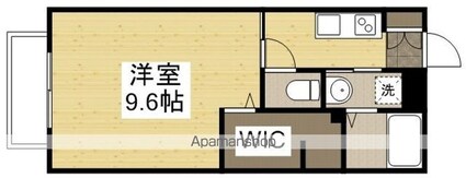 岡山県倉敷市青江[1K/30.4m2]の間取図