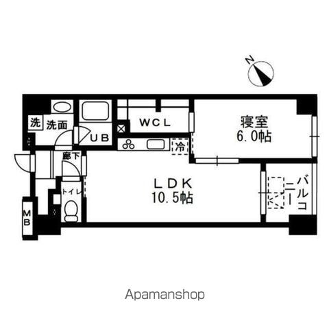 レジディア日本橋浜町の間取り写真