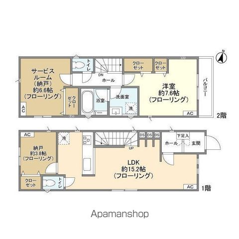 【ＫＯＬＥＴ滝不動１７の間取り】