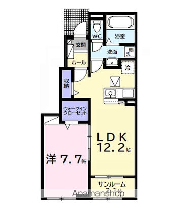 フェアリーＹ[1LDK/50.14m2]の間取図