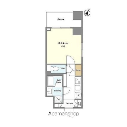 ナーベルお茶の水[1K/25.01m2]の間取図