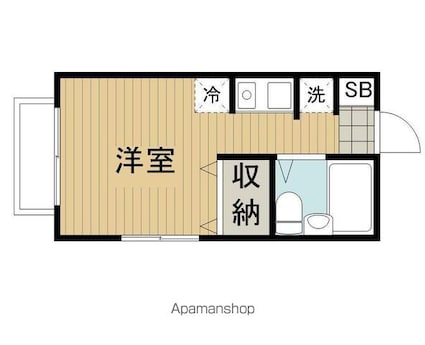ＴＣＲＥ下井草[1R/17.44m2]の間取図