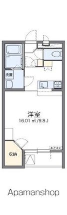 レオパレスノワール　Ⅱ[1K/31.33m2]の間取図