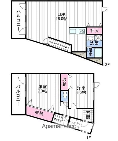 ホワイトコートカヤ伏見の間取り写真