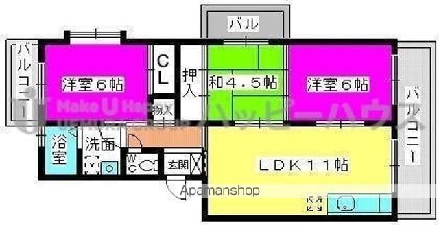 レジデンス森の間取り写真