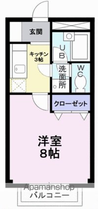 コーポライフながまち[1K/25.92m2]の間取図