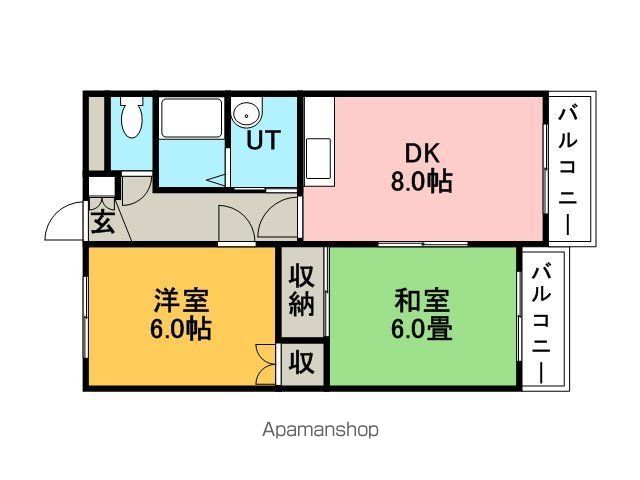 コンツェルト西宮の沢の間取り写真