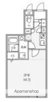 ＴＨＥ　ＰＡＬＭＳ大島[1K/31.63m2]の間取図