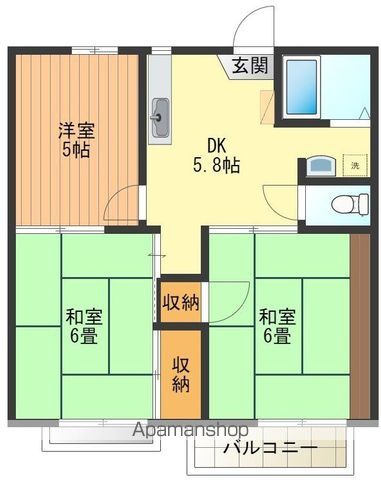 ブループラム長渕イーストの間取り写真