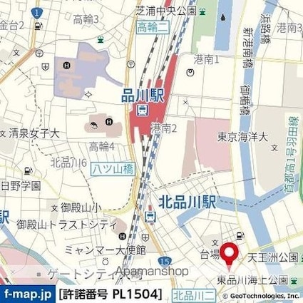 東京都品川区東品川１丁目[1R/20.41m2]の周辺