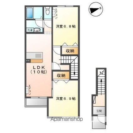 シーマ　グランデ[2LDK/59.95m2]の間取図