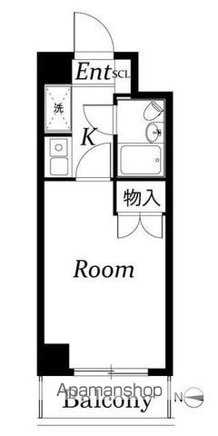 【川崎市中原区木月大町のマンションの間取り】