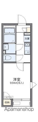 東京都世田谷区桜上水２丁目[1K/20.64m2]の間取図