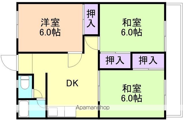 和歌山市福島のマンションの間取り