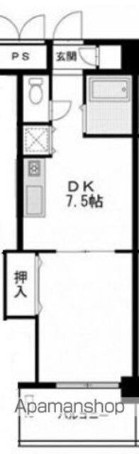 ミッションデルタ[1DK/32.67m2]の間取図