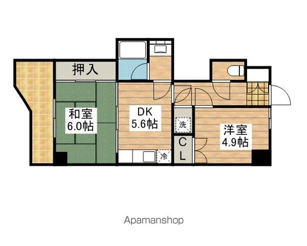 ベルエア調布の間取り写真