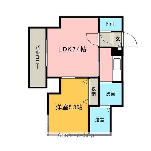 レジディア桑園の間取り写真