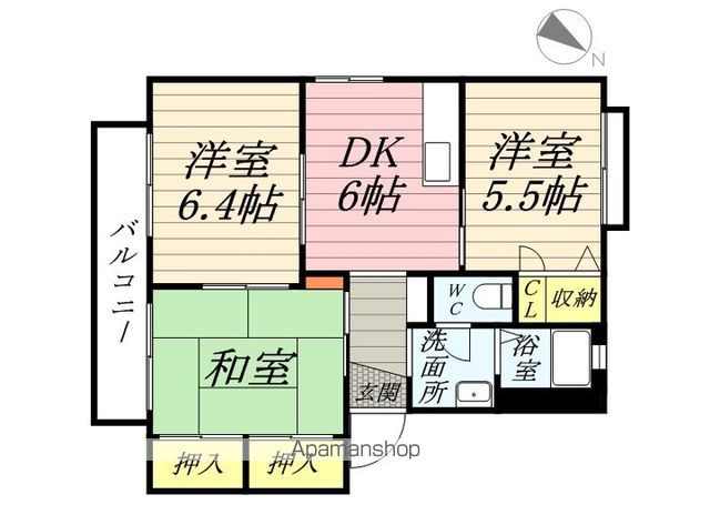 ノーブルハイツ A棟の間取り写真