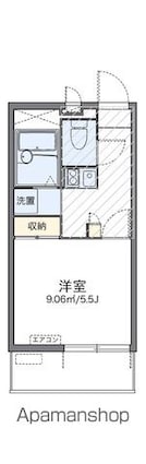 レオパレスアルメリア[1K/19.96m2]の間取図