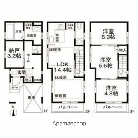 【千石２丁目戸建の間取り】