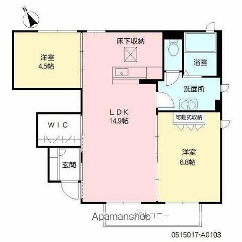 グランシャリオ賀来 A棟の間取り写真