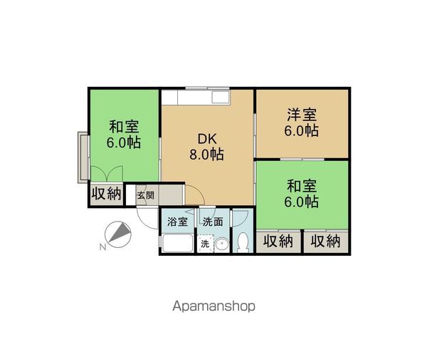 ガーデンハウス田方Aの間取り写真