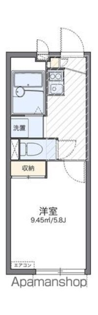 レオパレス経堂[1K/19.87m2]の間取図