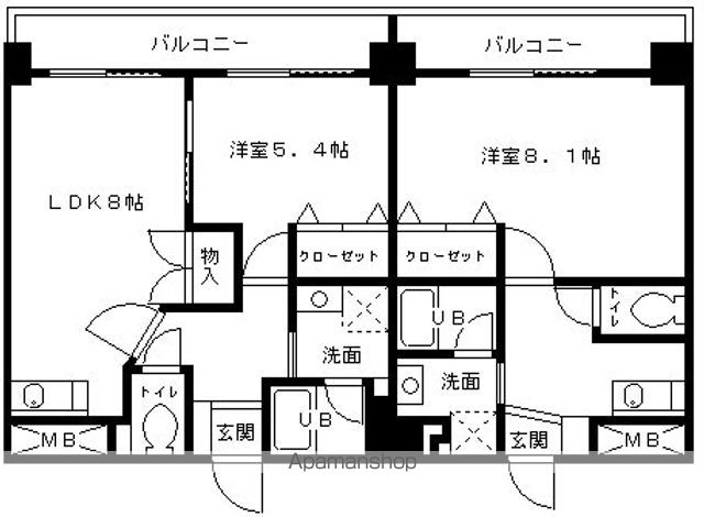 ピエモンテ二日市の間取り