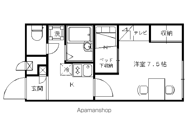 レオパレス塚修の間取り写真