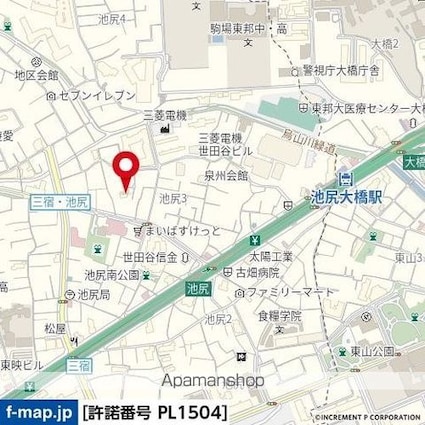 スカイコート池尻[1K/15m2]の周辺
