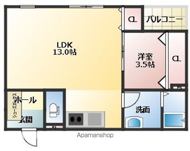 Ｗウィステリア博多の間取り