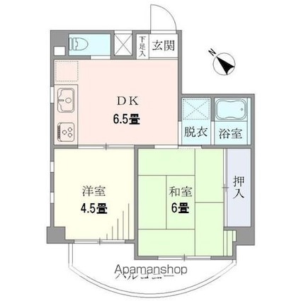 ＴＮビル[2DK/39.29m2]の間取図