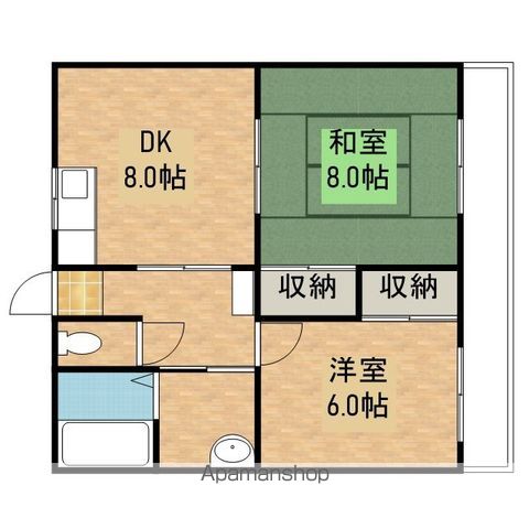 中本マンションの間取り写真