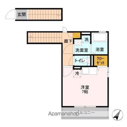 アネックス成城[1R/27.98m2]の間取図