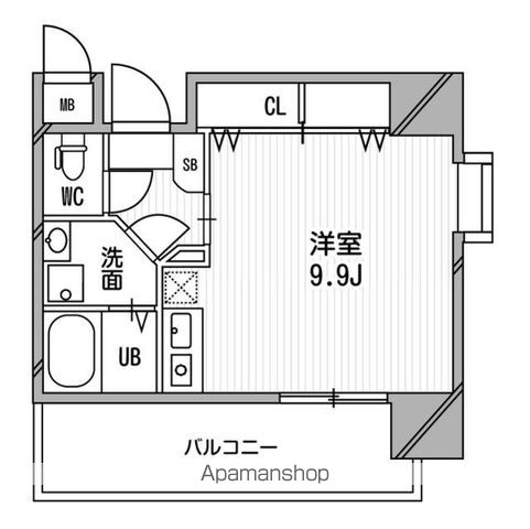 【大阪市西区川口のマンションの間取り】