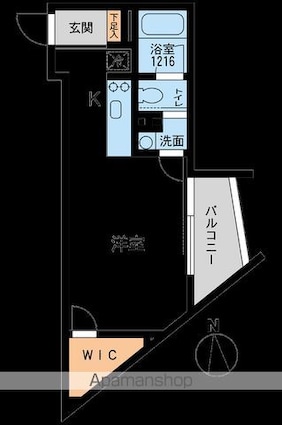 アーデン芝公園[1R/29.74m2]の間取図