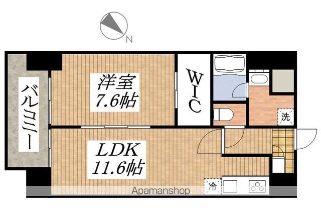 立川市錦町のマンションの間取り